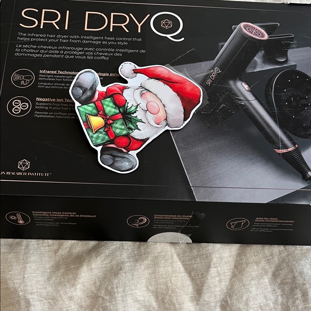 Hair Dryer in Black with Rose Gold Accents